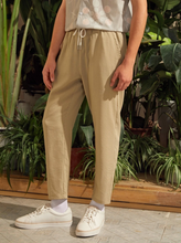 Load image into Gallery viewer, Men Drawstring Textured Pants