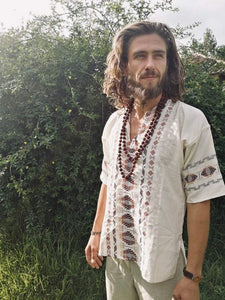 Tahitian Tribal Button Up