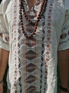 Tahitian Tribal Button Up